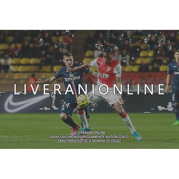 Marco VERRATTI / Geoffrey KONDOGBIA - 01.03.2015 - Monaco / Paris Saint Germain - 27eme journee de Ligue 1 Photo : Serge Haouzi / Icon Sport AG ALDO LIVERANI SAS ONLY ITALY