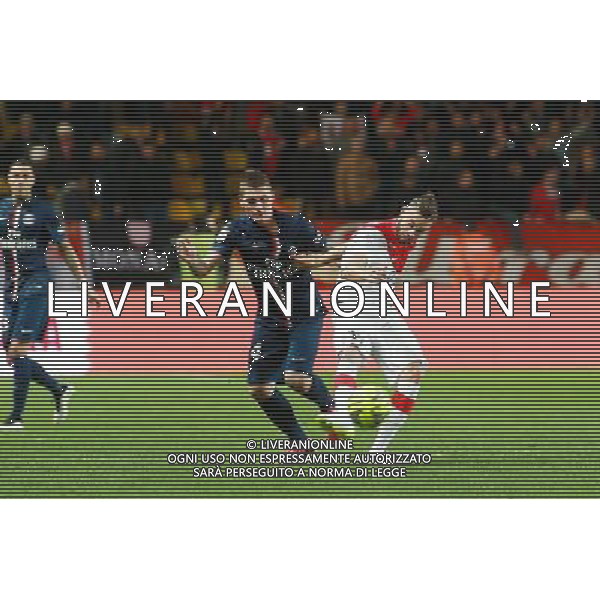 Marco VERRATTI / Yannick Ferreira CARRASCO - 01.03.2015 - Monaco / Paris Saint Germain - 27eme journee de Ligue 1 Photo : Serge Haouzi / Icon Sport AG ALDO LIVERANI SAS ONLY ITALY