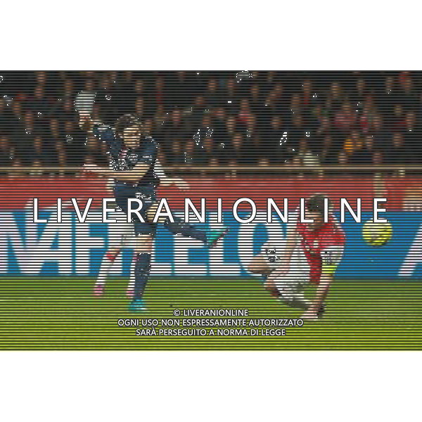 Edinson CAVANI - 01.03.2015 - Monaco / Paris Saint Germain - 27eme journee de Ligue 1 Photo : Serge Haouzi / Icon Sport AG ALDO LIVERANI SAS ONLY ITALY