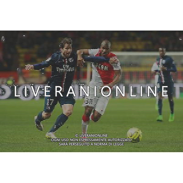 Almany TOURE / Maxwell SHERRER - 01.03.2015 - Monaco / Paris Saint Germain - 27eme journee de Ligue 1 Photo : Serge Haouzi / Icon Sport AG ALDO LIVERANI SAS ONLY ITALY