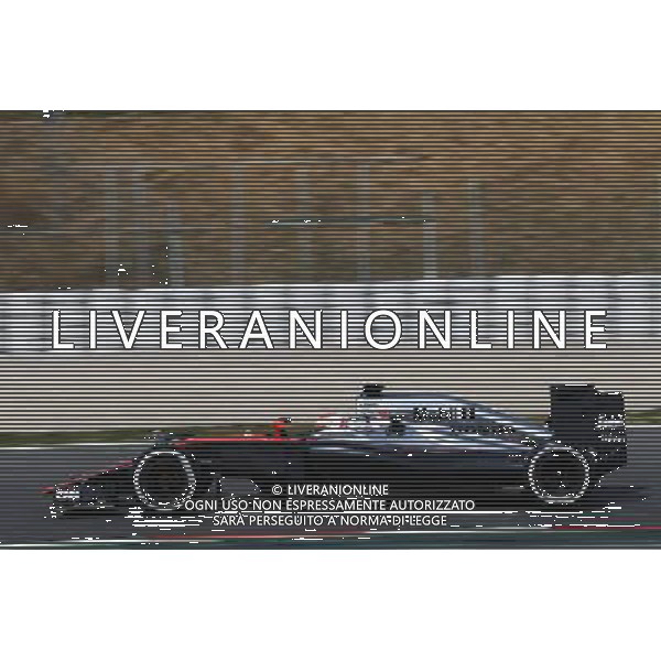 Jenson Button (GBR) McLaren MP4-30. 01.03.2015. Formula One Testing, Day Four, Barcelona, Spain. AG ALDO LIVERANI SAS ONLY ITALY