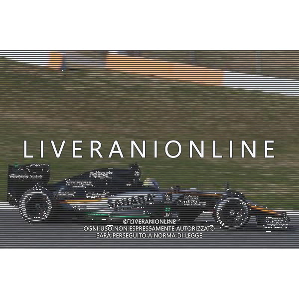 Sergio Perez (MEX) Sahara Force India F1 VJM08. 01.03.2015. Formula One Testing, Day Four, Barcelona, Spain. AG ALDO LIVERANI SAS ONLY ITALY