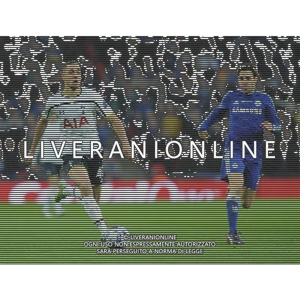 Tottenham Hotspur\'s Nabil Bentaleb in action during todays match Photographer Ashley Crowden/CameraSport Football - Capital One Cup Final - Chelsea v Tottenham Hotspur - Sunday 1st March 2015 - Wembley - London © CameraSport - 43 Linden Ave. Countesthorpe. Leicester. England. LE8 5PG - Tel: +44 (0) 116 277 4147 - admin@camerasport.com - www.camerasport.com AG ALDO LIVERANI SAS ONLY ITALY