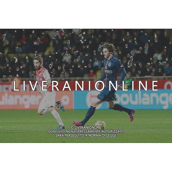 Adrien RABIOT / Joao MOUTINHO - 01.02.2015 - Monaco / Paris Saint Germain - 27eme journee de Ligue 1 - Photo : Serge Haouzi / Icon Sport AG ALDO LIVERANI SAS ONLY ITALY