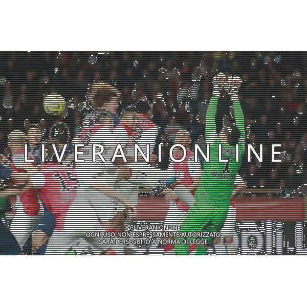 Wallace / David LUIZ / Danijel SUBASIC - 01.02.2015 - Monaco / Paris Saint Germain - 27eme journee de Ligue 1 - Photo : Serge Haouzi / Icon Sport AG ALDO LIVERANI SAS ONLY ITALY