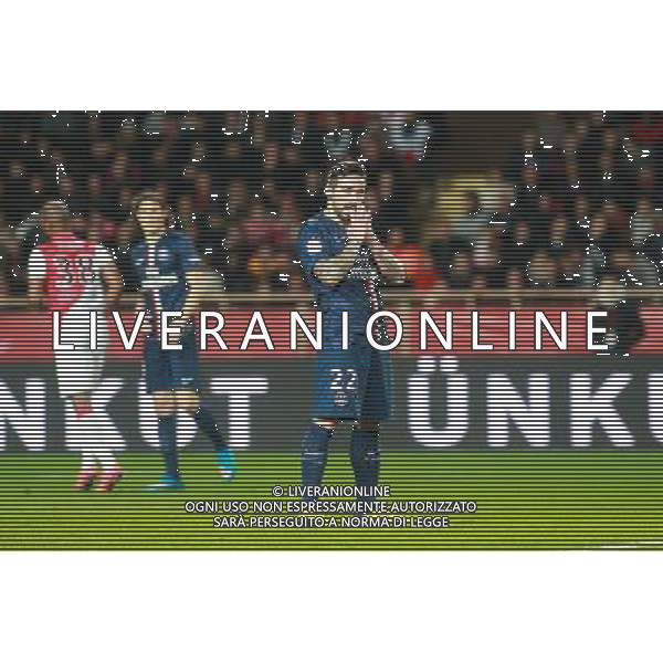 Ezequiel LAVEZZI - 01.02.2015 - Monaco / Paris Saint Germain - 27eme journee de Ligue 1 - Photo : Serge Haouzi / Icon Sport AG ALDO LIVERANI SAS ONLY ITALY