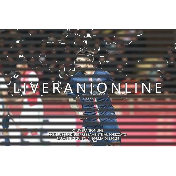 Ezequiel LAVEZZI - 01.02.2015 - Monaco / Paris Saint Germain - 27eme journee de Ligue 1 - Photo : Serge Haouzi / Icon Sport AG ALDO LIVERANI SAS ONLY ITALY