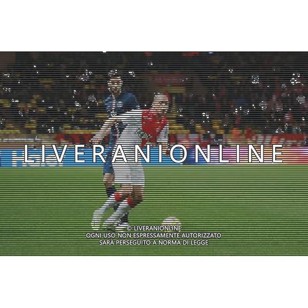 Fabinho / Javier PASTORE - 01.02.2015 - Monaco / Paris Saint Germain - 27eme journee de Ligue 1 - Photo : Serge Haouzi / Icon Sport AG ALDO LIVERANI SAS ONLY ITALY