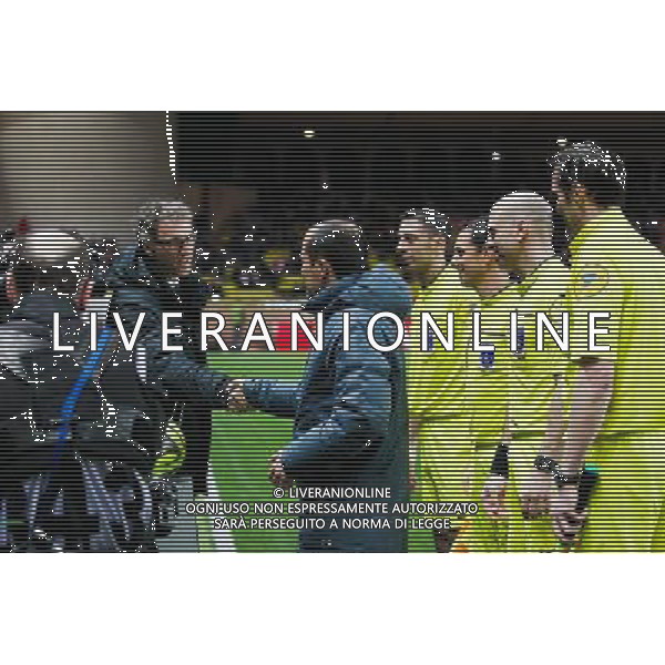 Leonardo JARDIM / Laurent BLANC - 01.02.2015 - Monaco / Paris Saint Germain - 27eme journee de Ligue 1 - Photo : Serge Haouzi / Icon Sport AG ALDO LIVERANI SAS ONLY ITALY