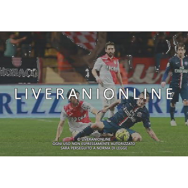 Marco VERRATTI / Bernardo SILVA - 01.02.2015 - Monaco / Paris Saint Germain - 27eme journee de Ligue 1 - Photo : Serge Haouzi / Icon Sport AG ALDO LIVERANI SAS ONLY ITALY