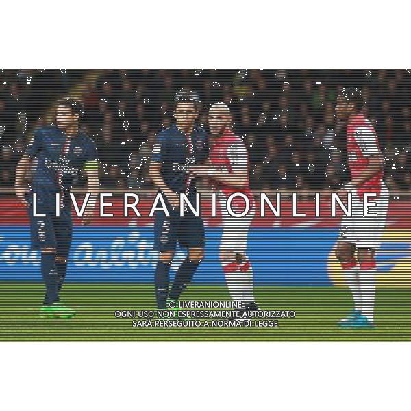 Marquinhos / Layvin Kurzawa - 01.02.2015 - Monaco / Paris Saint Germain - 27eme journee de Ligue 1 - Photo : Serge Haouzi / Icon Sport AG ALDO LIVERANI SAS ONLY ITALY
