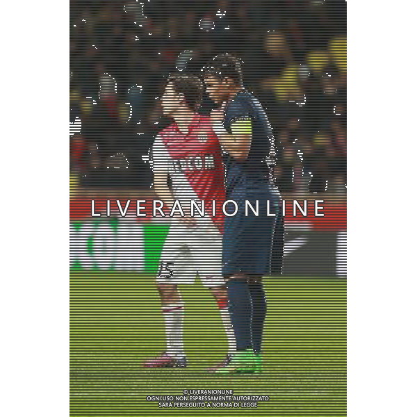 Thiago Silva - 01.02.2015 - Monaco / Paris Saint Germain - 27eme journee de Ligue 1 - Photo : Serge Haouzi / Icon Sport AG ALDO LIVERANI SAS ONLY ITALY