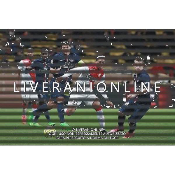 Thiago SILVA / Anthony MARTIAL / Marco VERRATTI - 01.02.2015 - Monaco / Paris Saint Germain - 27eme journee de Ligue 1 - Photo : Serge Haouzi / Icon Sport AG ALDO LIVERANI SAS ONLY ITALY