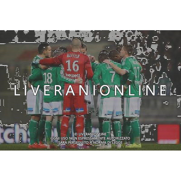 Joueurs de Saint Etienne - 28.02.2015 - Toulouse / Saint Etienne - 27eme journee de Ligue 1 - Photo : Manuel Blondeau / Icon Sport AG ALDO LIVERANI SAS ONLY ITALY