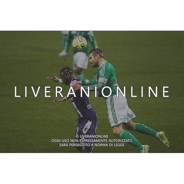 Loic Perrin / Tongo Doumbia - 28.02.2015 - Toulouse / Saint Etienne - 27eme journee de Ligue 1 - Photo : Manuel Blondeau / Icon Sport AG ALDO LIVERANI SAS ONLY ITALY