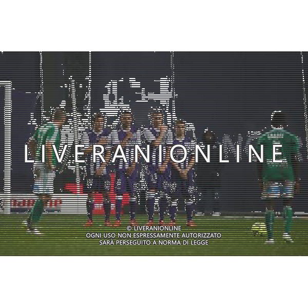 Oscar Trejo / William Matheus / Uros Spajic / Wissam Ben Yedder - 28.02.2015 - Toulouse / Saint Etienne - 27eme journee de Ligue 1 - Photo : Manuel Blondeau / Icon Sport AG ALDO LIVERANI SAS ONLY ITALY