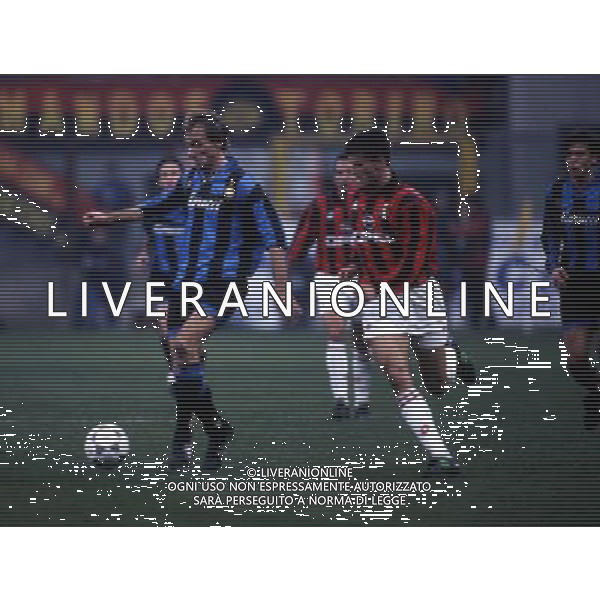 RETROSPETTIVA FONTOLAN DAVIDE CALCIATORE NELLA FOTO DAVIDE FONTOLAN CON LA MAGLIA DELL\'INTER AG ALDO LIVERANI SAS