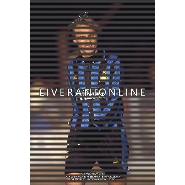 RETROSPETTIVA FONTOLAN DAVIDE CALCIATORE NELLA FOTO DAVIDE FONTOLAN CON LA MAGLIA DELL\'INTER AG ALDO LIVERANI SAS