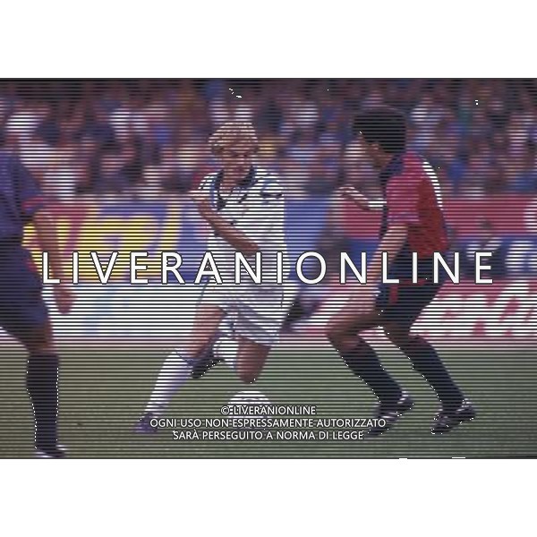 RETROSPETTIVA FONTOLAN DAVIDE CALCIATORE NELLA FOTO DAVIDE FONTOLAN CON LA MAGLIA DELL\'INTER AG ALDO LIVERANI SAS
