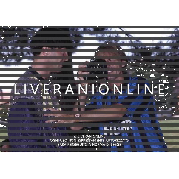 RETROSPETTIVA FONTOLAN DAVIDE CALCIATORE NELLA FOTO DAVIDE FONTOLAN CON WALTER ZENGA AG ALDO LIVERANI SAS