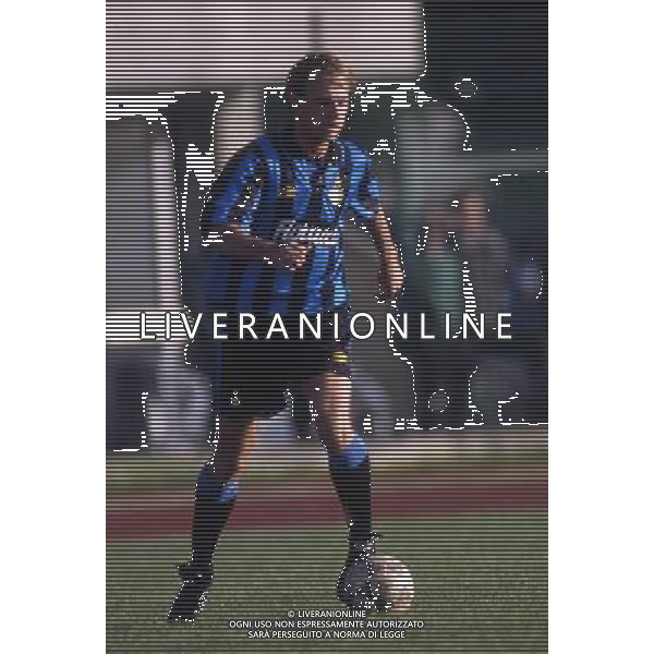 RETROSPETTIVA FONTOLAN DAVIDE CALCIATORE NELLA FOTO DAVIDE FONTOLAN CON LA MAGLIA DELL\'INTER AG ALDO LIVERANI SAS