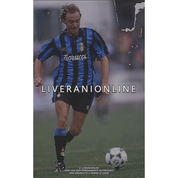 RETROSPETTIVA FONTOLAN DAVIDE CALCIATORE NELLA FOTO DAVIDE FONTOLAN CON LA MAGLIA DELL\'INTER AG ALDO LIVERANI SAS