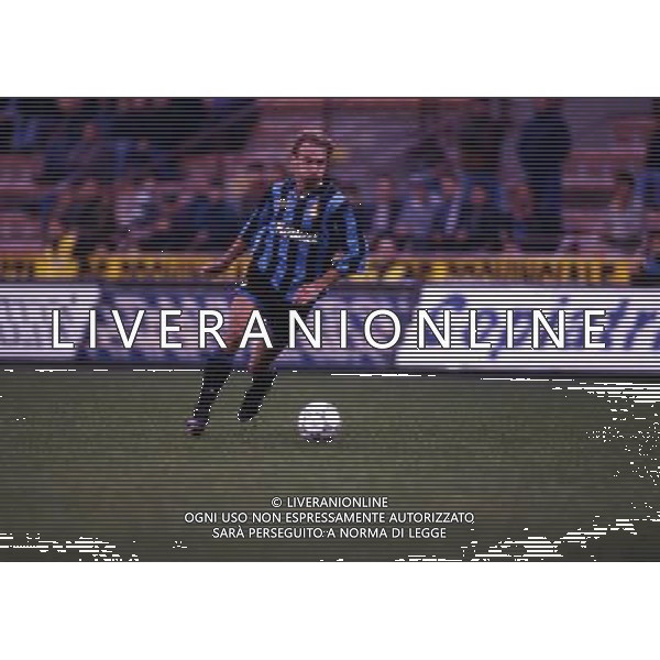RETROSPETTIVA FONTOLAN DAVIDE CALCIATORE NELLA FOTO DAVIDE FONTOLAN CON LA MAGLIA DELL\'INTER AG ALDO LIVERANI SAS