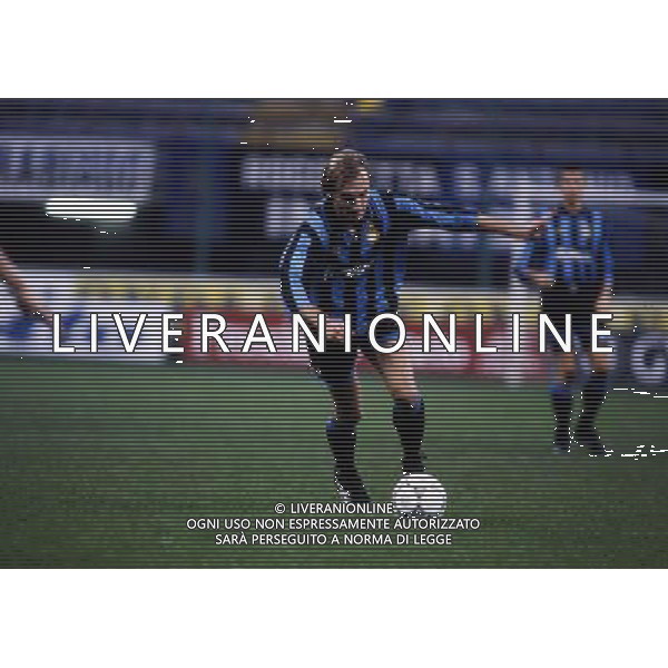RETROSPETTIVA FONTOLAN DAVIDE CALCIATORE NELLA FOTO DAVIDE FONTOLAN CON LA MAGLIA DELL\'INTER AG ALDO LIVERANI SAS
