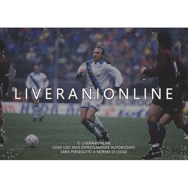 RETROSPETTIVA FONTOLAN DAVIDE CALCIATORE NELLA FOTO DAVIDE FONTOLAN CON LA MAGLIA DELL\'INTER AG ALDO LIVERANI SAS