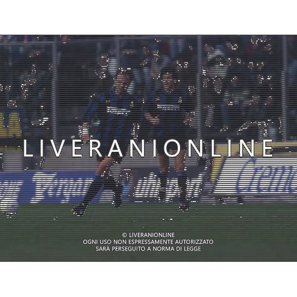 RETROSPETTIVA FONTOLAN DAVIDE CALCIATORE NELLA FOTO DAVIDE FONTOLAN CON LA MAGLIA DELL\'INTER AG ALDO LIVERANI SAS