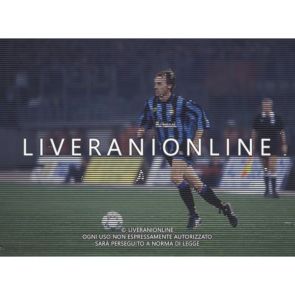 RETROSPETTIVA FONTOLAN DAVIDE CALCIATORE NELLA FOTO DAVIDE FONTOLAN CON LA MAGLIA DELL\'INTER AG ALDO LIVERANI SAS