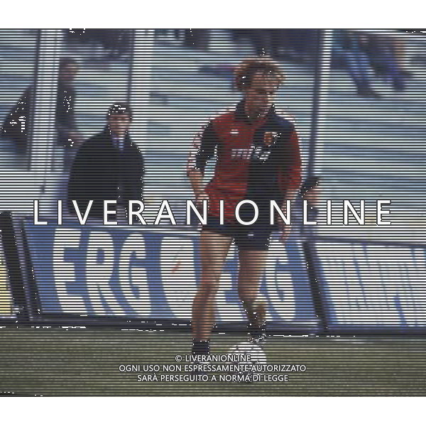 RETROSPETTIVA FONTOLAN DAVIDE CALCIATORE NELLA FOTO DAVIDE FONTOLAN CON LA MAGLIA DEL GENOA AG ALDO LIVERANI SAS