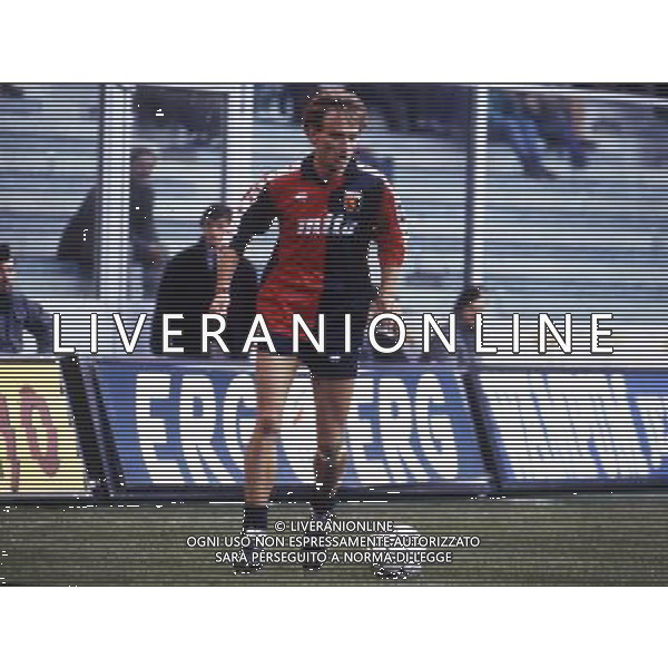 RETROSPETTIVA FONTOLAN DAVIDE CALCIATORE NELLA FOTO DAVIDE FONTOLAN CON LA MAGLIA DEL GENOA AG ALDO LIVERANI SAS