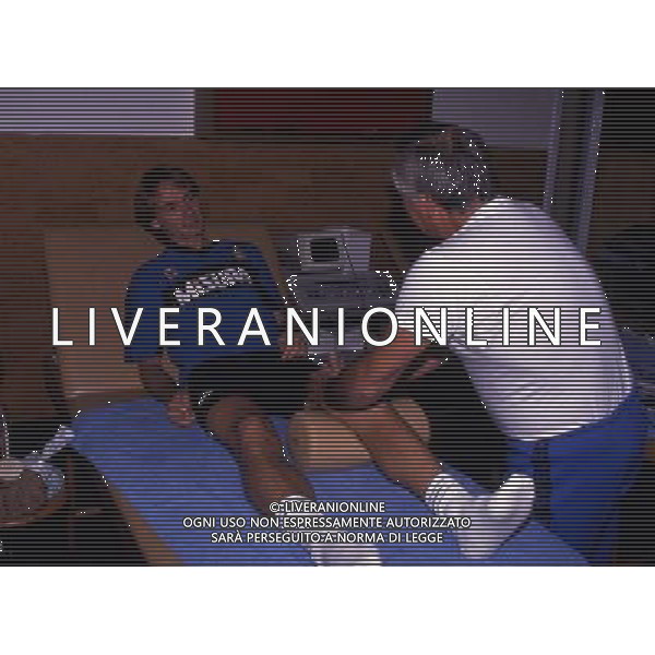 RETROSPETTIVA FONTOLAN DAVIDE CALCIATORE NELLA FOTO DAVIDE FONTOLAN CON LA MAGLIA DELL\'INTER AG ALDO LIVERANI SAS
