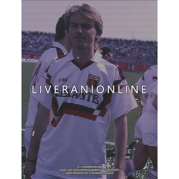 RETROSPETTIVA FONTOLAN DAVIDE CALCIATORE NELLA FOTO DAVIDE FONTOLAN CON LA MAGLIA DEL GENOA AG ALDO LIVERANI SAS