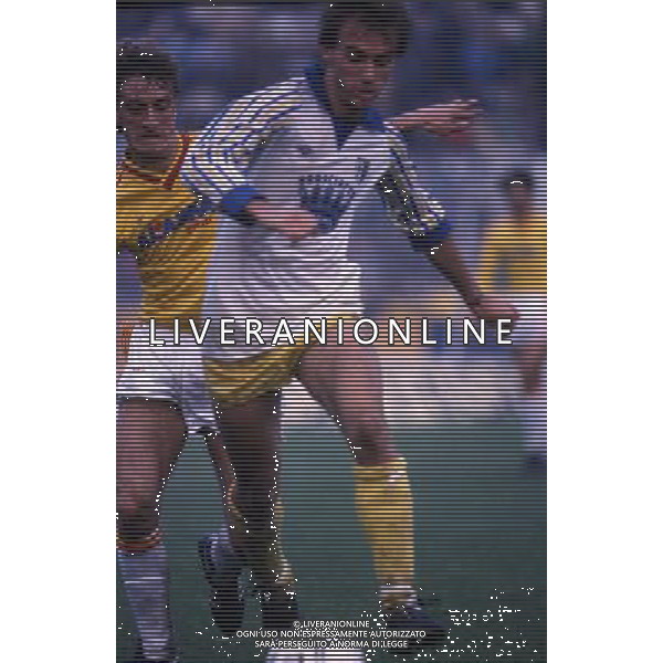 RETROSPETTIVA FONTOLAN DAVIDE CALCIATORE NELLA FOTO DAVIDE FONTOLAN CON LA MAGLIA DEL PARMA AG ALDO LIVERANI SAS