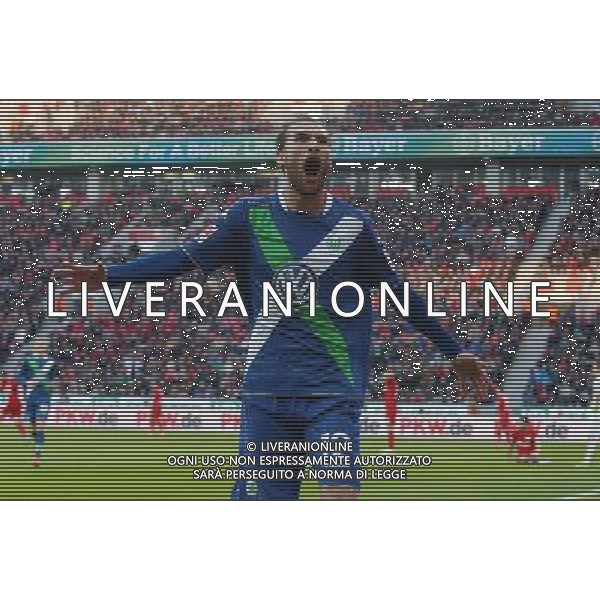 firo Fu§ball,Fussball, 14.02.2015 1.Bundesliga, Saison 2014/2015 Bayer Leverkusen - Vfl Wolfsburg 4:5 Bas Dost Jubel . $worldrightsEs gelten unsere AGB, einsehbar auf www.firosportphoto.de copyright by firo sportphoto: Coesfelder Str.207 48249 DŸlmen www.firosportphoto.de mail@firosportphoto.de (V o l k s b a n k B o c h u m - W i t t e n ) BLZ.: 430 601 29 Kt. Nr.: 341 117 100 Tel:Ê 02594 - 9916004 Fax:Ê02594 - 9916005