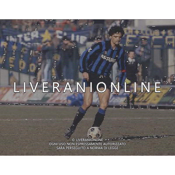 RETROSPETTIVA ALESSANDRO ALTOBELLI CALCIATORE NELLA FOTO ALESSANDRO ALTOBELLI CON LA MAGLIA DELL\'INTER AG ALDO LIVERANI SAS