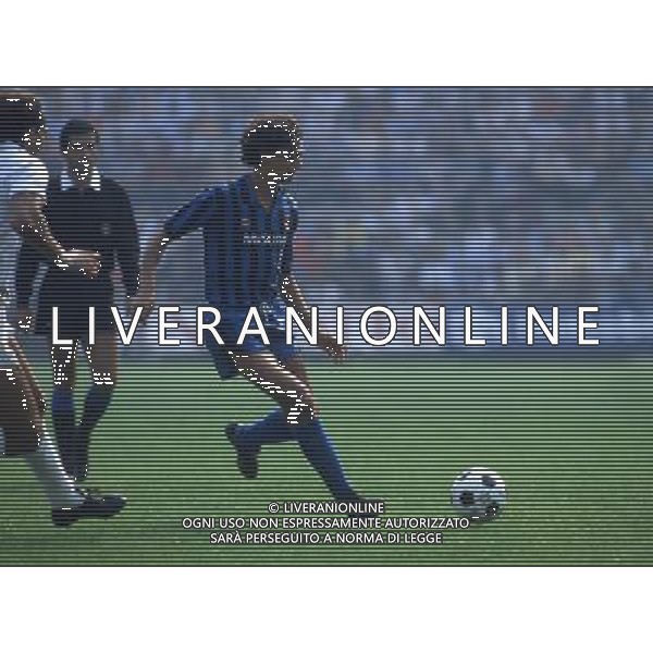 RETROSPETTIVA ALESSANDRO ALTOBELLI CALCIATORE NELLA FOTO ALESSANDRO ALTOBELLI CON LA MAGLIA DELL\'INTER AG ALDO LIVERANI SAS