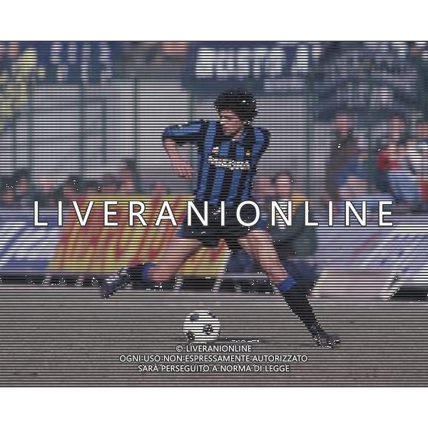 RETROSPETTIVA ALESSANDRO ALTOBELLI CALCIATORE NELLA FOTO ALESSANDRO ALTOBELLI CON LA MAGLIA DELL\'INTER AG ALDO LIVERANI SAS