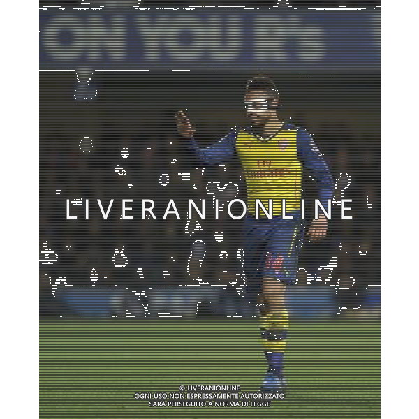 Arsenal\'s Francis Coquelin Photographer Ashley Western/CameraSport Football - Barclays Premiership - Queens Park Rangers v Arsenal - Wednesday 4th March 2015 - Loftus Road - London © CameraSport - 43 Linden Ave. Countesthorpe. Leicester. England. LE8 5PG - Tel: +44 (0) 116 277 4147 - admin@camerasport.com - www.camerasport.com /Agenzia Aldo Liverani sas - ITALY ONLY - EDITORIAL USE ONLY
