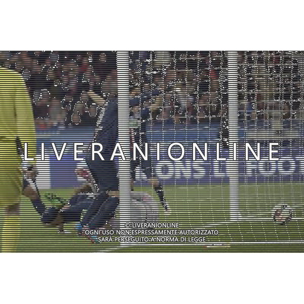 But de David LUIZ - 04.03.2015 - PSG / Monaco - 1/4Finale Coupe de France Photo : Andre Ferreira / Icon Sport /Agenzia Aldo Liverani Sas - ITALY ONLY - EDITORIAL USE ONLY