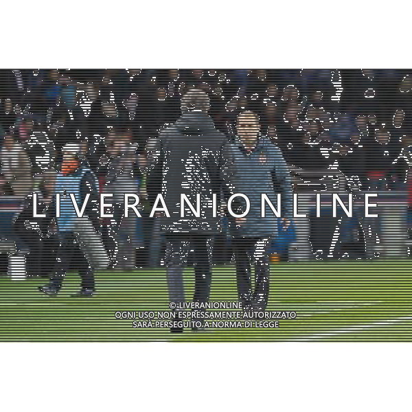 Leonardo Jardim / Laurent Blanc - 04.03.2015 - PSG / Monaco - 1/4Finale Coupe de France Photo : Andre Ferreira / Icon Sport /Agenzia Aldo Liverani sas - ITALY ONLY - EDITORIAL USE ONLY