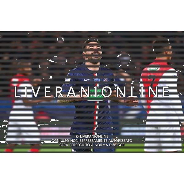 Ezequiel LAVEZZI - 04.03.2015 - PSG / Monaco - 1/4Finale Coupe de France Photo : Winter Press / Icon Sport /Agenzia Aldo Liverani sas - ITALY ONLY - EDITORIAL USE ONLY