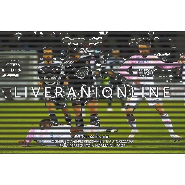 Pape Amodou SOUGOU / Wesley LAUTOA - 04.03.2015 - Evian Thonon / Lorient - Match en retard de la 26eme journee de Ligue 1 Photo : Jean Paul Thomas / Icon Sport /Agenzia Aldo Liverani sas - ITALY ONLY - EDITORIAL USE ONLY