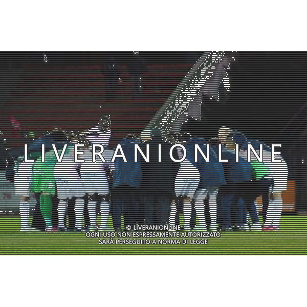 VICTOIRE ET JOIE DE EVIAN - 04.03.2015 - Evian Thonon / Lorient - Match en retard de la 26eme journee de Ligue 1 Photo : Jean Paul Thomas / Icon Sport /Agenzia Aldo Liverani sas - ITALY ONLY - EDITORIAL USE ONLY