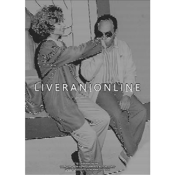 ENRICA BONACCORTI CONDUTTRICE TELEVISIVA CON GIANNI BONCOMPAGNI - RETROSPETTIVA ©ARCHIVIO AGENZIA ALDO LIVERANI SAS