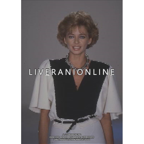 ENRICA BONACCORTI CONDUTTRICE TELEVISIVA NEL 1986 - RETROSPETTIVA ©ARCHIVIO AGENZIA ALDO LIVERANI SAS