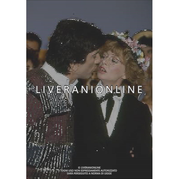 ENRICA BONACCORTI CONDUTTRICE TELEVISIVA CON GIGI PROIETTI NEL 1987 - RETROSPETTIVA ©ARCHIVIO AGENZIA ALDO LIVERANI SAS