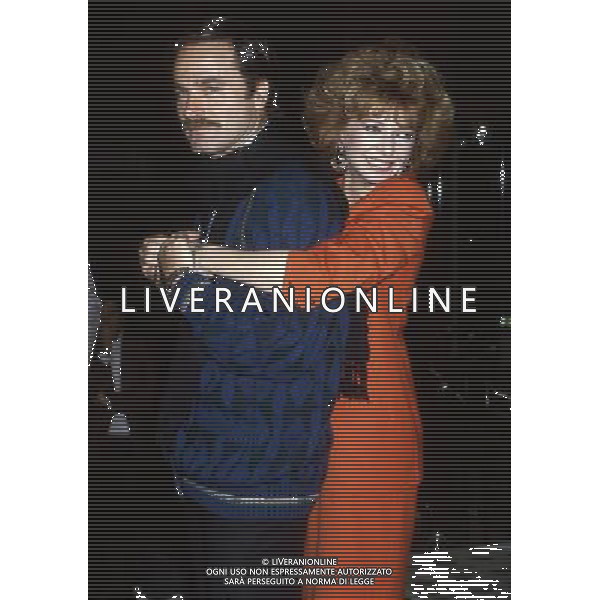 ENRICA BONACCORTI CONDUTTRICE TELEVISIVA CON FRANCO NERO NEL 1987 - RETROSPETTIVA ©ARCHIVIO AGENZIA ALDO LIVERANI SAS